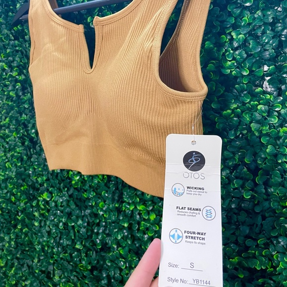 Tan Workout Sports Bra - Picture 2 of 2